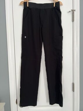 Figs Black Men's Cargo Pants with Utility Pockets